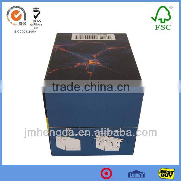 Corrugated Paper Fashion Design Standard Packing Box Sizes For Sale