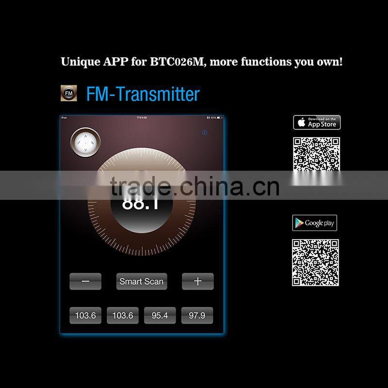 Bluetooth FM transmitter with car adapter without battery