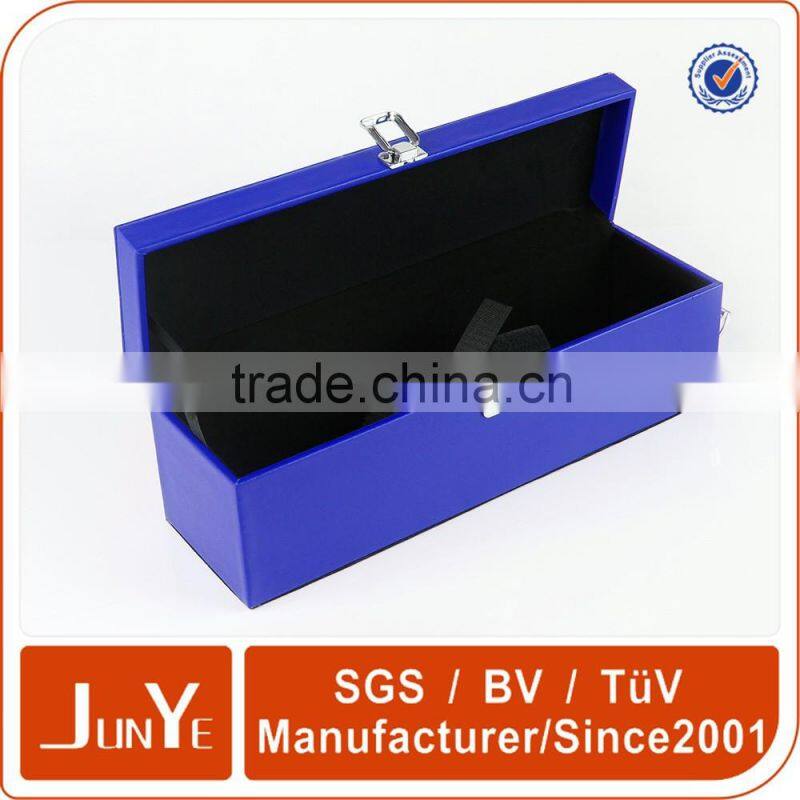 Customized 750ml single bottle wine box cover for packaging