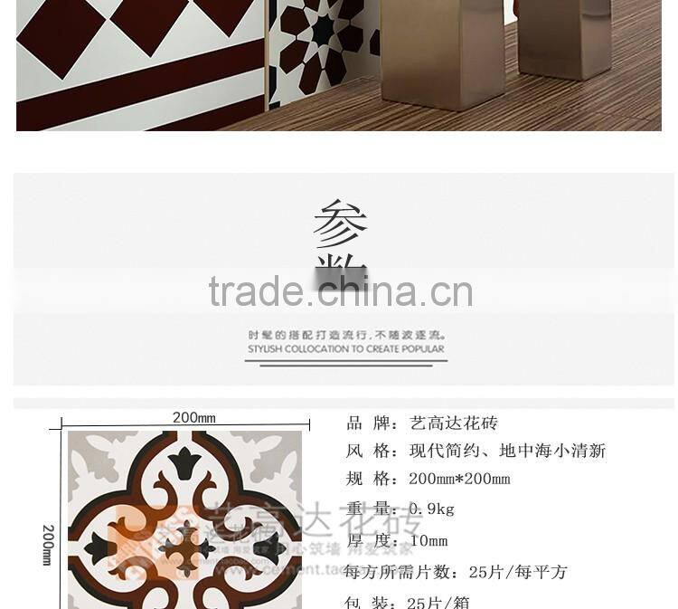 200*20mm brown color mexican kitchen wall tile rustic kitchen tile