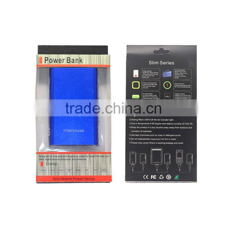 Hot selling universal aluminum usb 8000mah phone power bank