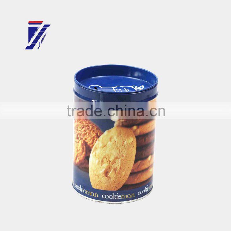 popular round cookie tin can