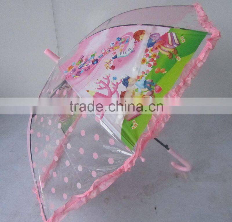hot sell gift children clear POE umbrella