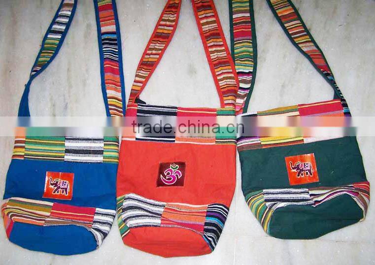 50 Pcs Lot Cotton Handmade Tribal Design Shoulder Bag/Girls College Bag