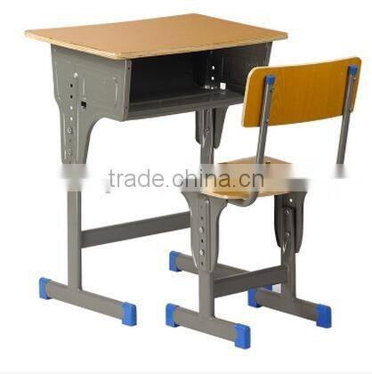 School desk and chair with Square tube school furniture HXZY062
