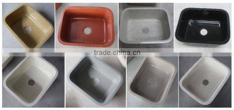 Artificial stone solid surface countertop kitchen sink