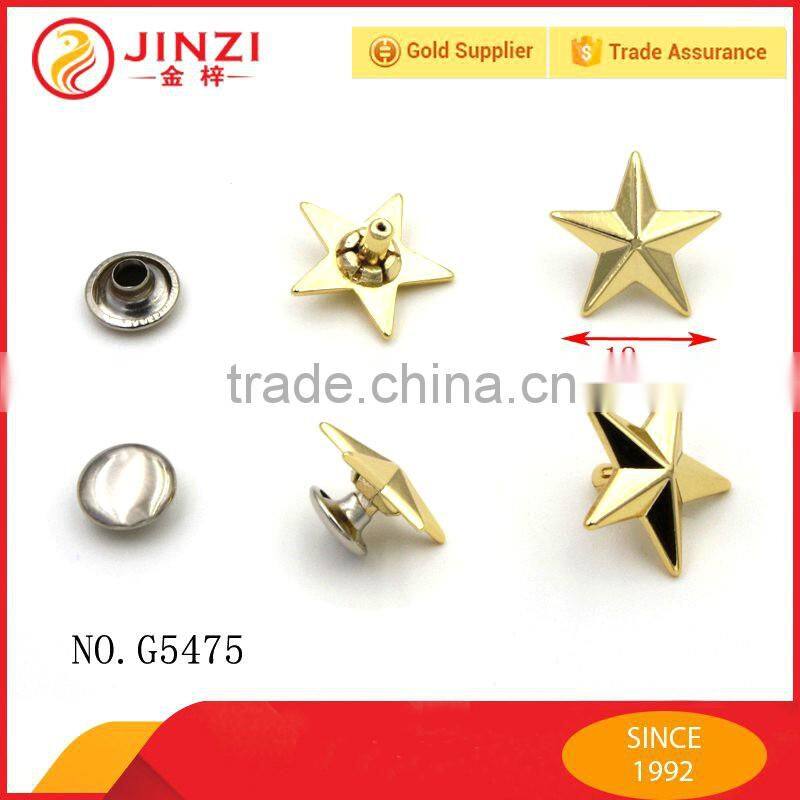 Wholesale price Decorative metal star rivets