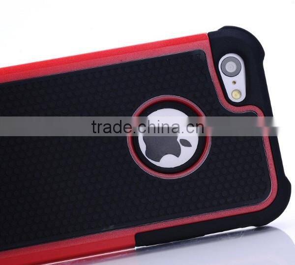 2014 Hot Design Soft Silicon Case With Hard Back Case For iPhone 5 5S