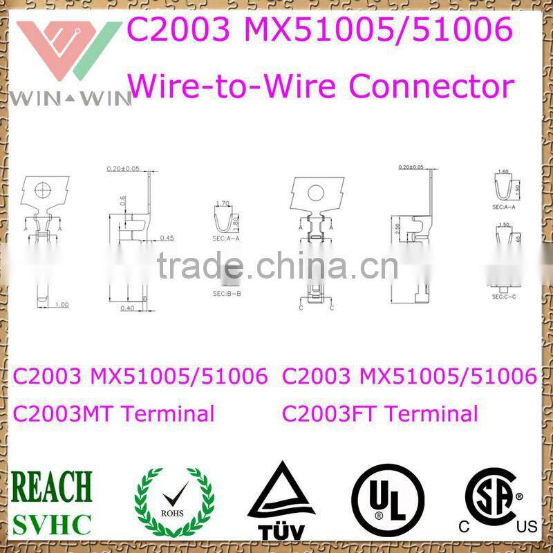 2.0mm Pitch C2003 MX51005/51006 Electronic Wire to Wire Connector
