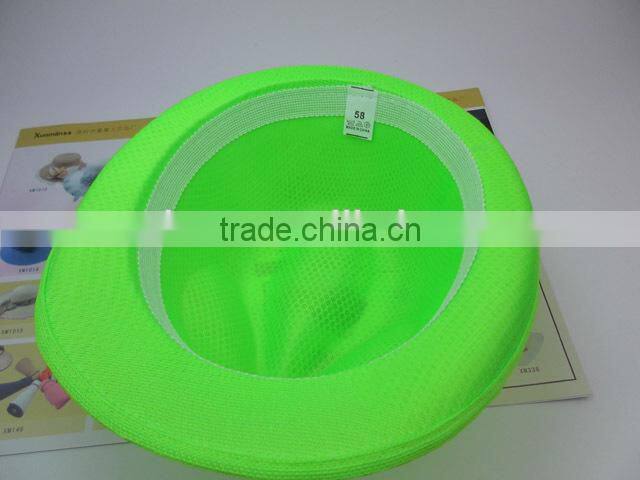 Low price promotional polyester sequin fedora hat