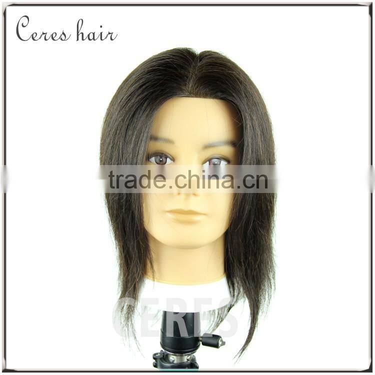 Blonde Color Cosmetology Mannequin Manikin Training Head with Human Hair