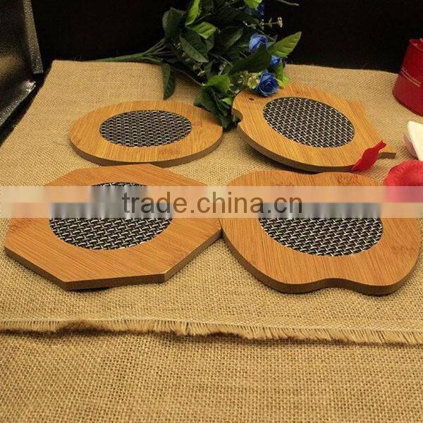 Slip insulation mat bamboo mat bowls mat bamboo pot cutlery