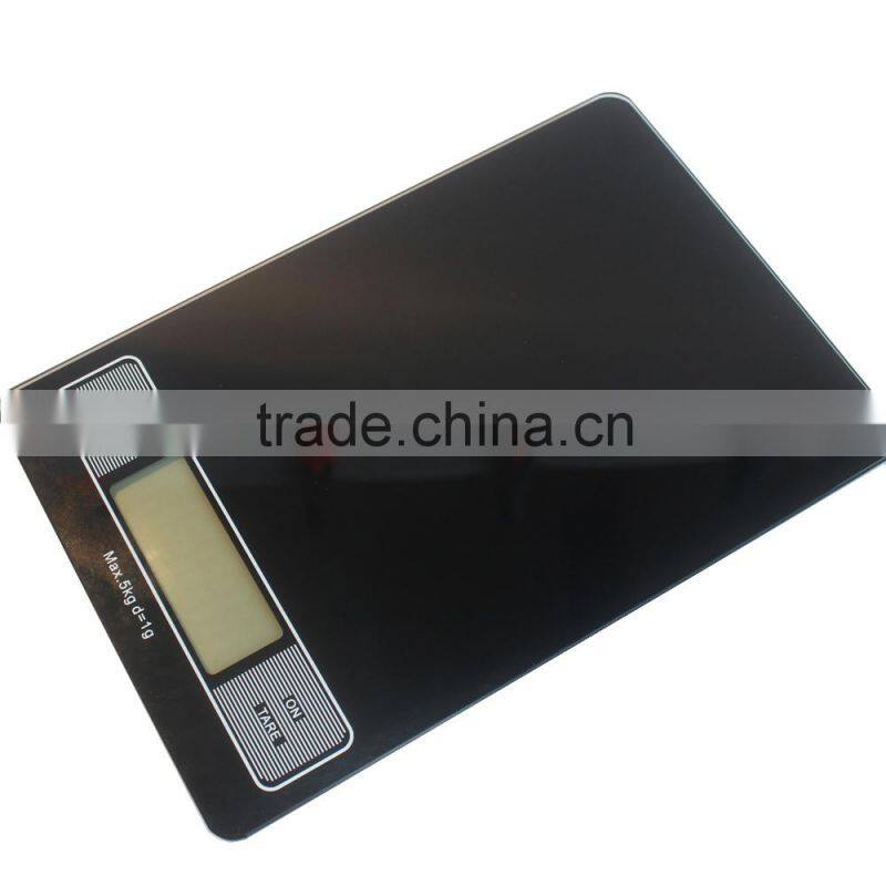 5kg/1g Digital Food kitchen scale with Touch panel and time display function