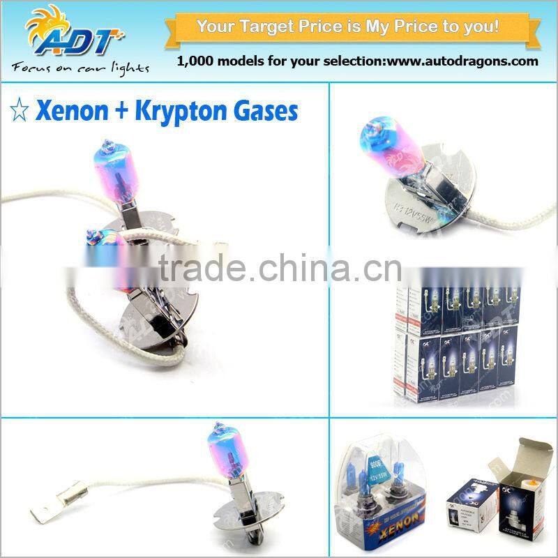 Blue White Xenon Auto Car H3 8500k plasma halogen bulb