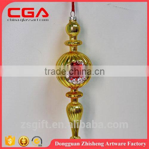Hanging christmas bauble glass icicle for christmas tree decorarion supplies X'mas accessories