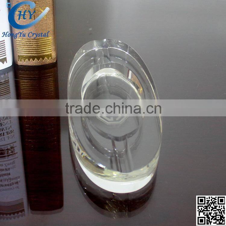 hand-blown baccarat abysse crystal ashtray