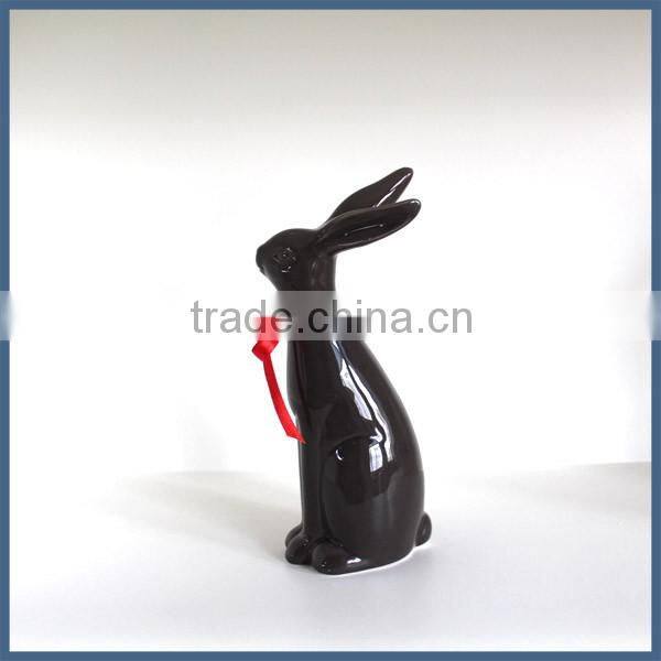 Home & garden decoration ceramic rabbit figurines