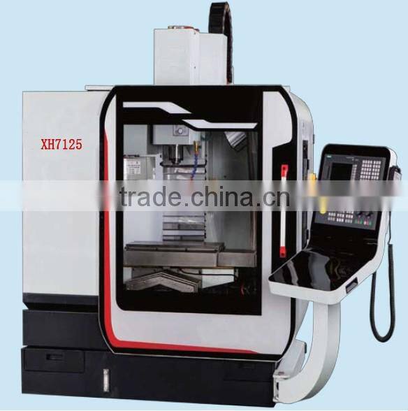 XH7125 linear guide rail siemens 4 axis small cnc machining center