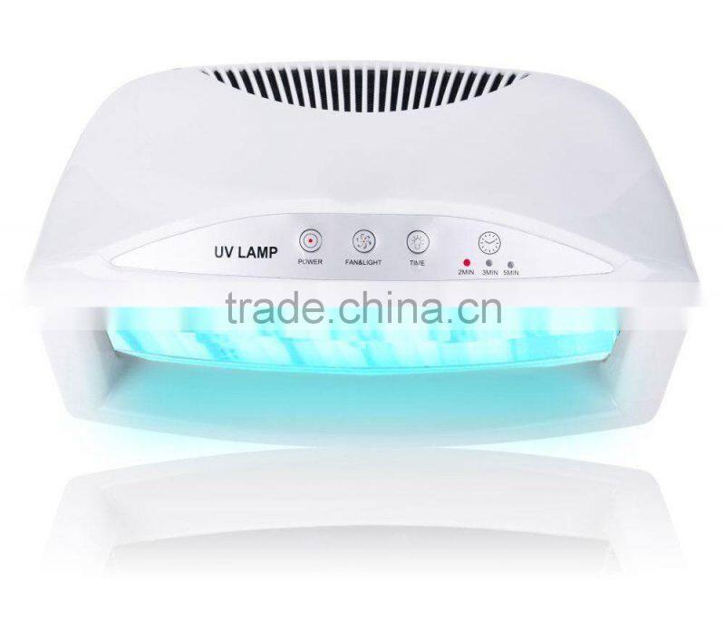 Powerful 54 watts UV Gel Nail Dryer Machine Gel Curing UV Light with timer and fans , can cure both hand and foot