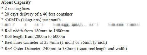 Matte Lamination Film/BOPP Thermal/Dry Lamination Film for Paper or Plastic