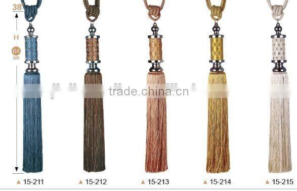 designer home decorative long tassel for curtains