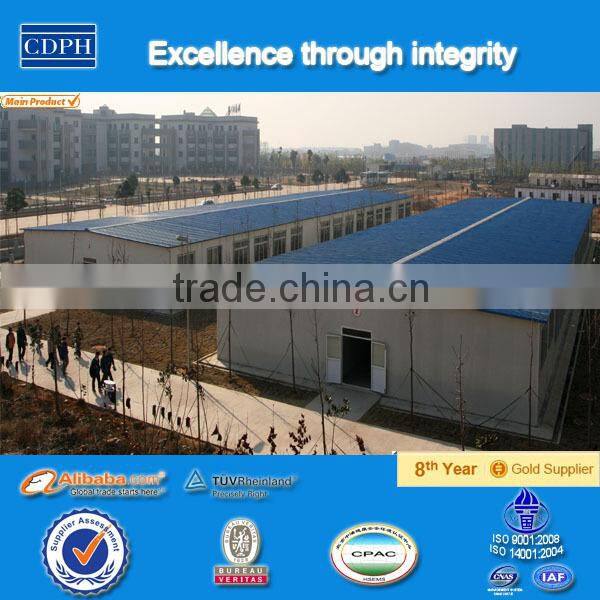 Customized size galvanized steel sandwich panel workshop