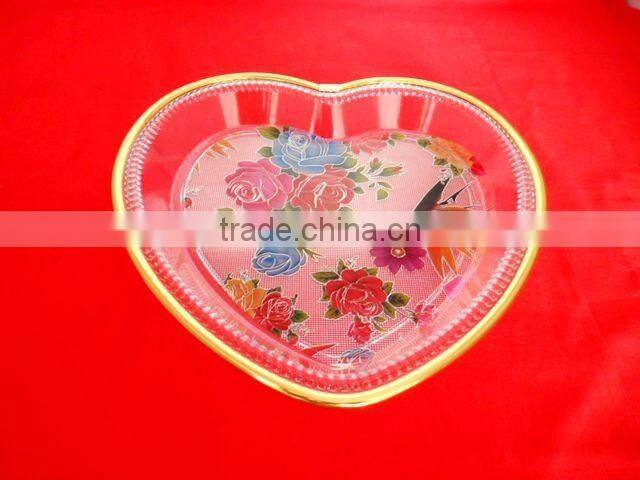 Heart Shape plastic Fruit Dishes