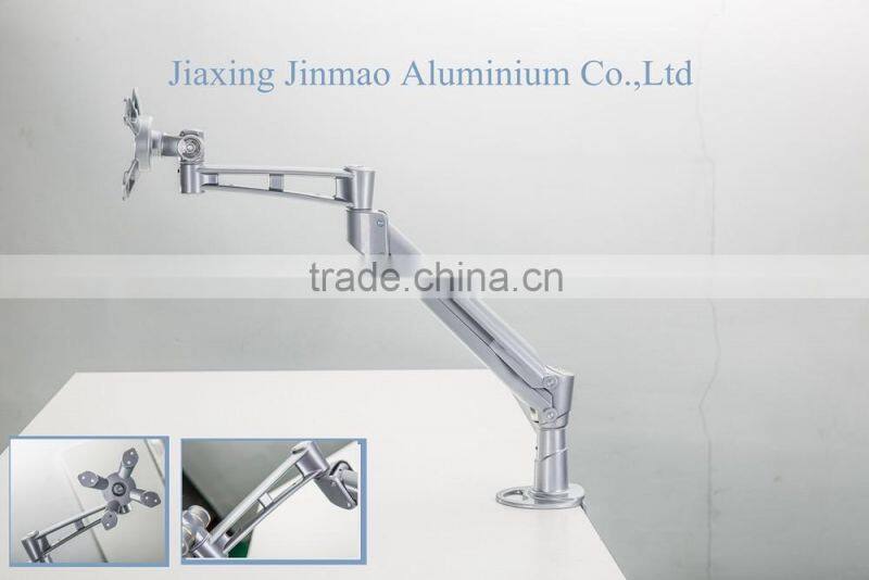 computer accessories XE-B01 360 degree rotatiom professional clamp mount single arm in desk adjustable swing Aluminium arm