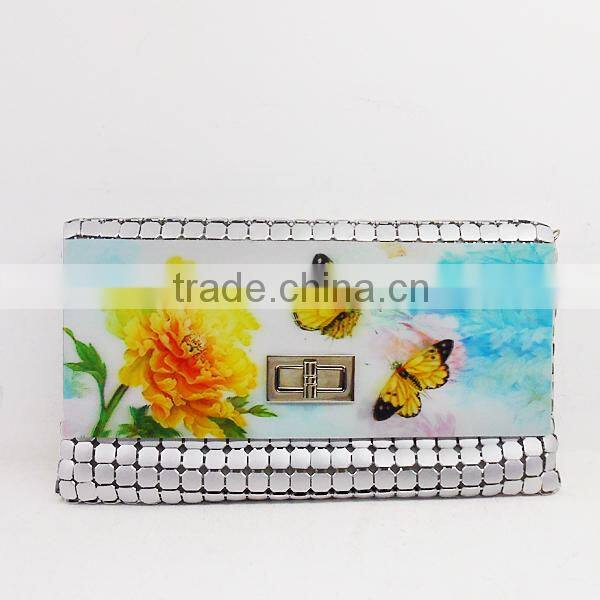 3D Animal Picture Printed Aluminium Sequin Bag