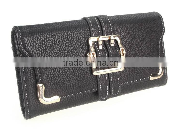 Purse high quality PU bright yellow wallet