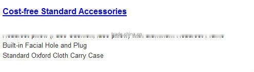 Acrofine Professional SPA massage table aluminum Shampoo Massage Bed Blue Aluminium Massage Table