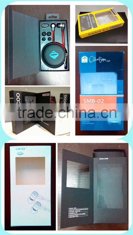 OEM soft rubber hand-free cell phone earphone with factory supply