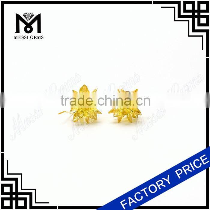 charming cz flower earring daily wear earrings for women and girls