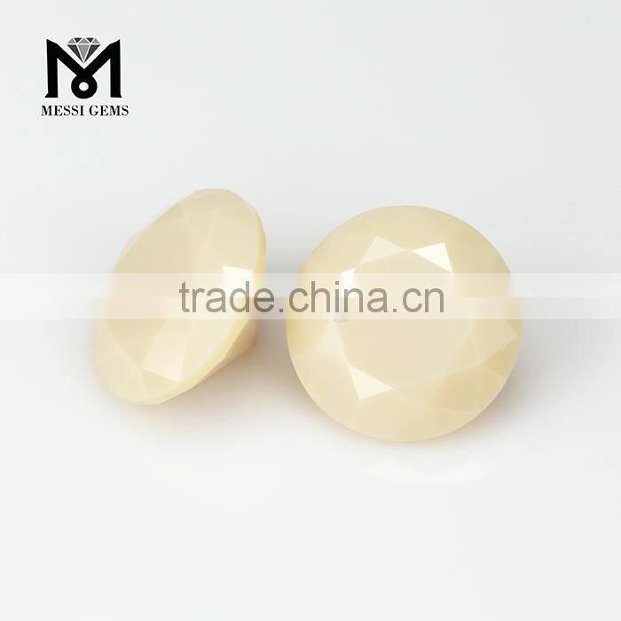 Fashion Jewelry Bead Round Diamond Cut Wholesale Nano Gemstone