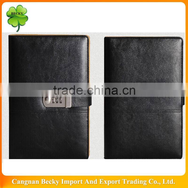 2014 Hot selling leather school paper eco friendly custom spiral notebooks