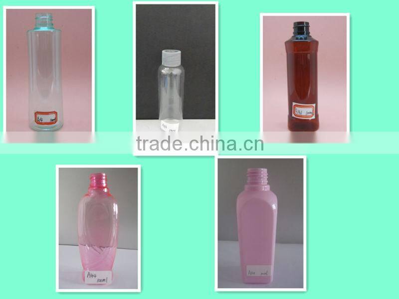 PET Plastic Material Screw Cap Sealing Type squeeze PET plastic bottle amber color boston round