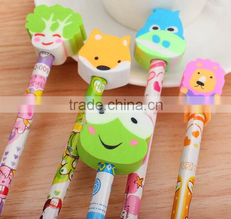 novelty colored pencil with carton eraser