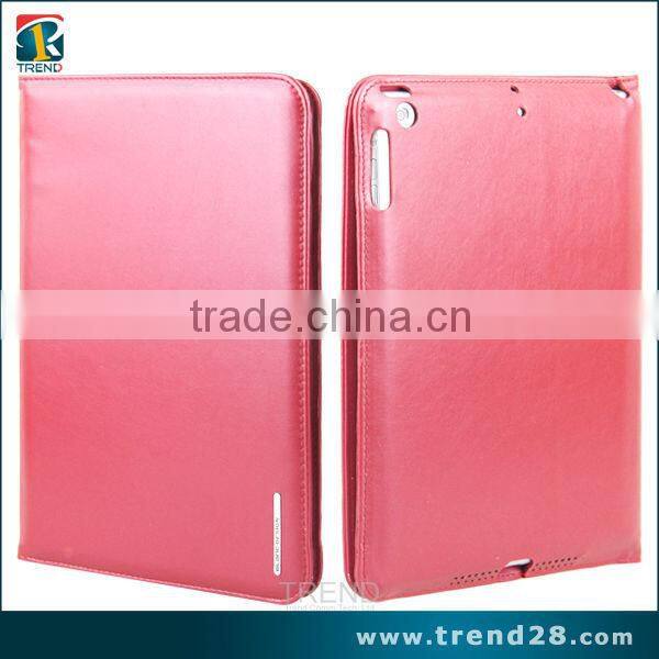 Black color high quality lower price leather case for ipad air