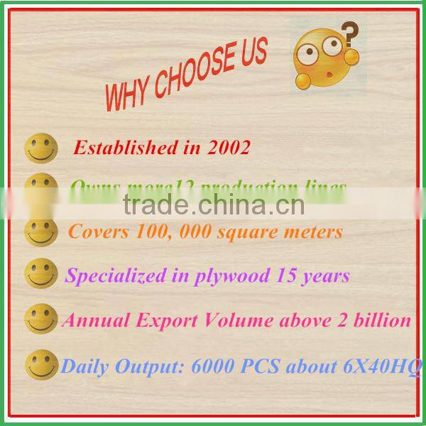 Bintangor or Okoume Commercial Plywood for Furniture