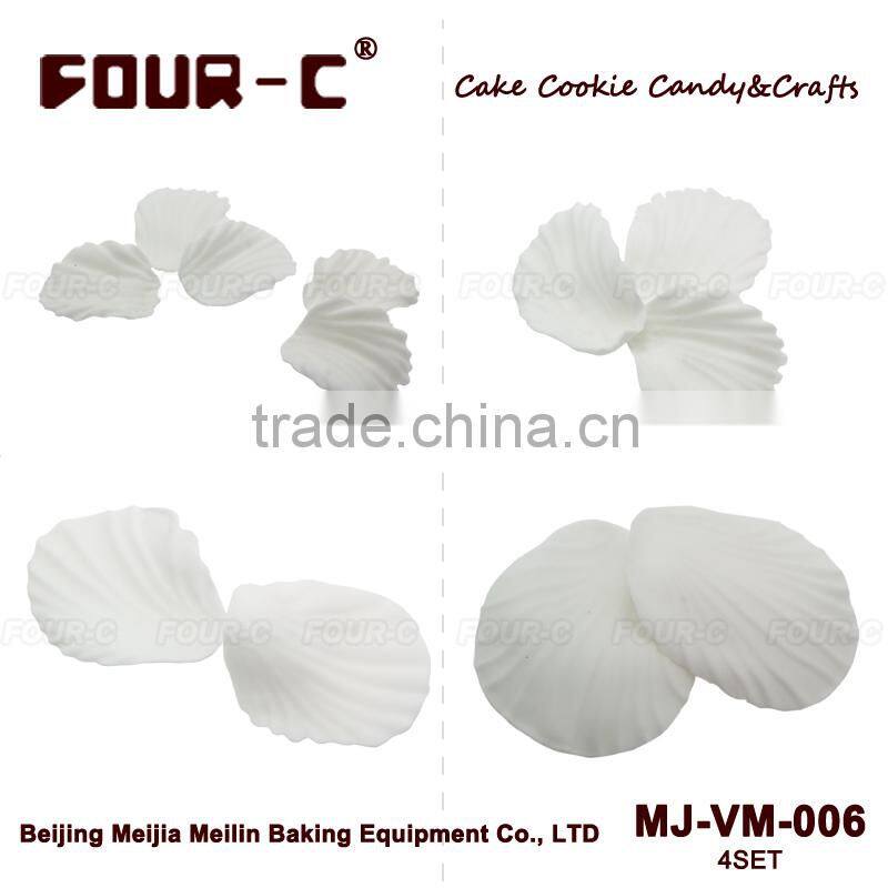 Big set, 4pcs double sided veiner of petal & leaf