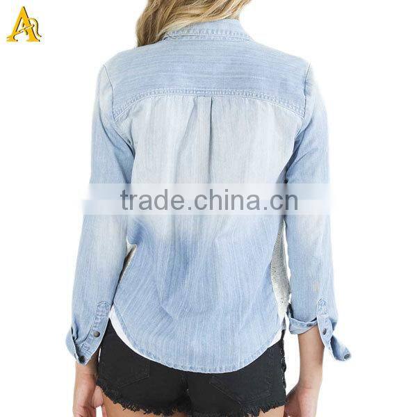 denim shirts wholesale denim blouse