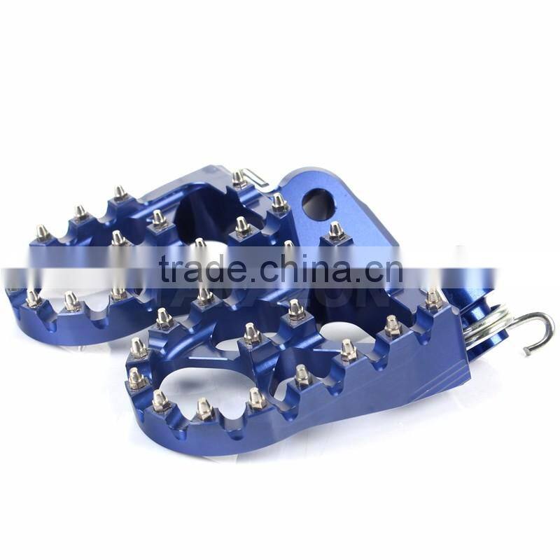 CNC Milled 7075 Aluminum Motorcycle Foot pegs for YZ 250 02-14