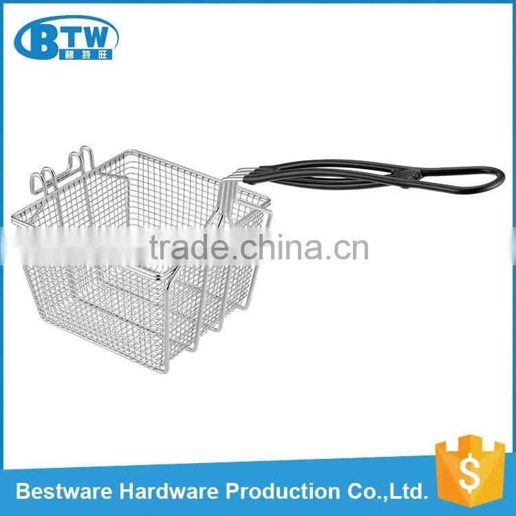 Food Class OEM & ODM Accepted Iron Wire Electroplated French Fries Mcdonald's Fry Basket