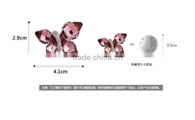 2013 winter fashionable wedding brooch earring set made with crystal 60089