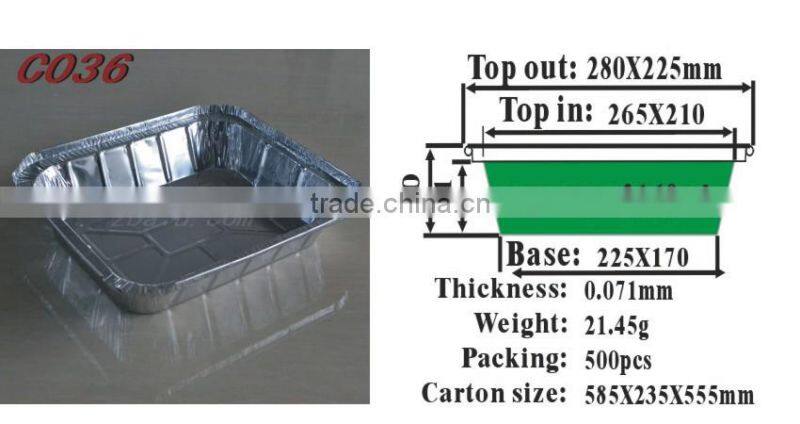 party aluminium foil tray C036