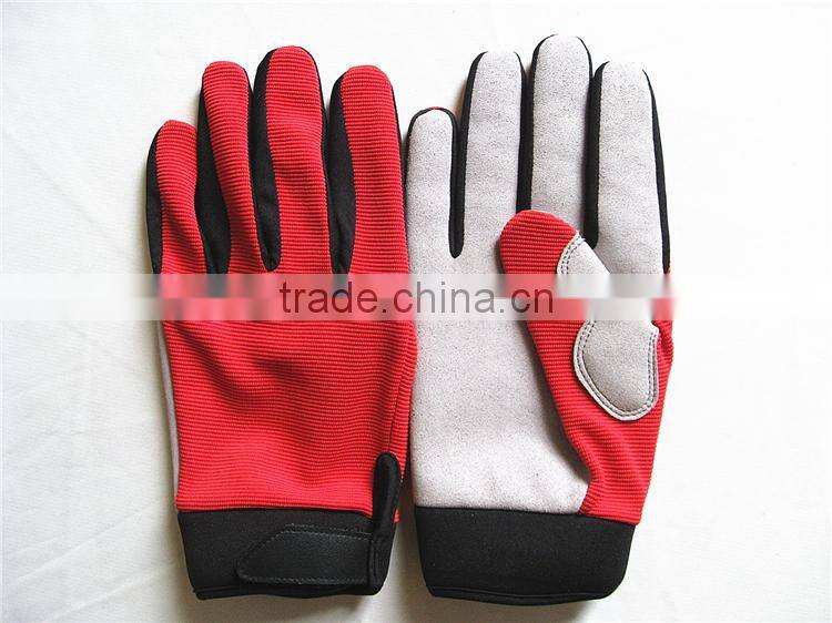 Welcome OEM/ODM Fashion Microfiber Leather Custom Moto Gloves