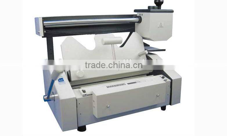 Hot melt glue hard cover book binding machine