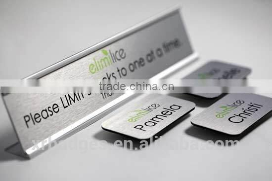 Aluminum badge for Company name with 3D logo