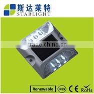 Green Energy Power red 4led road side reflective road stud