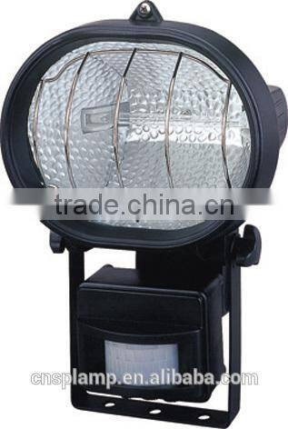 halogen lawn lamp with 180 degree angle position sensor